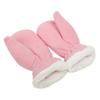 Solid Color Gloves Warm Full Finger Mitten Simple Winter Outdoor Gloves Fuzzy Plush Gloves for Boys Girls Multi Size