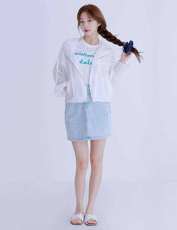 Roem Flower Embroidered Mini Skirt (2 Colors)_Rmwje37Gt1