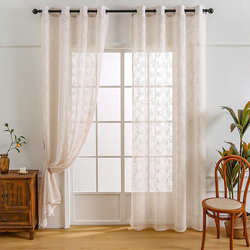 Chinesische einfache Grundlage, Zweige, Spitzengardinen, Wohnzimmer, Küche, Balkon, Arbeitszimmer, Spitze, Halbverdunkelnde Dekogardinen