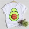 Short Sleeve Casual Tee Top Avocado Lovely Style Shirt Lady Clothes Fashion Tshirt Summer Female T Women Graphic T-shirts