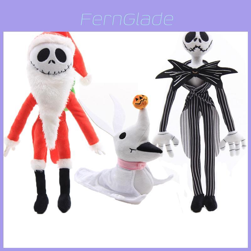 Adorables Peluches de Jack Skellington y Jack Santa de Pesadilla Antes de Navidad