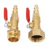 2PCS RV Blowout Adapter Internal External Thread Winterizing Fitting with Ball Valve for Boat Camper Travel Trailer