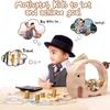Wooden Elephant Piggy Bank Kids Coin Bank Savings Jar with Transparent Window Cute Unbreakable Money Box Birthday Gift for Boys Girls
