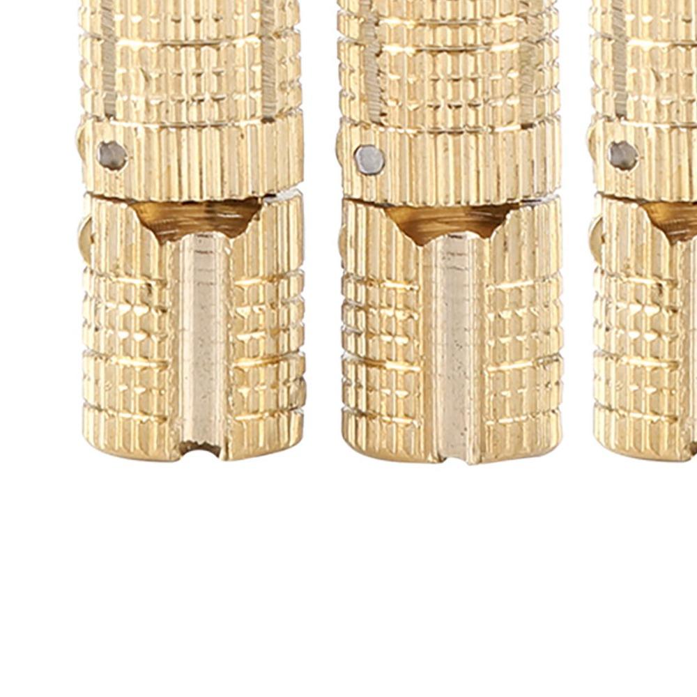 8PCS 8mm Cabinet Hinge Brass With Screws Barrel Hinge 180 Degree Opening Angle Invisible Furniture Hinge Hand Craft