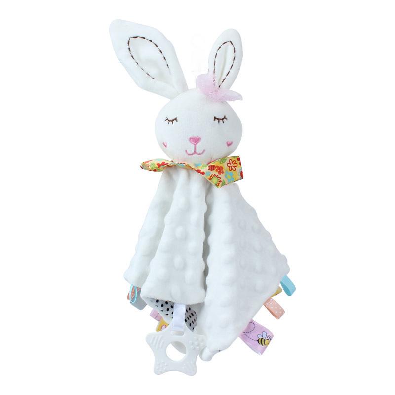 Newborn Baby Plush Car Crib Stroller Pendant Doll Comfort Blanket Educational Toy Snuggle Lovey Security Comfort Blanket