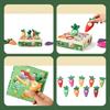 Montessori Carrot Harvest Game Cotton Shape Color Classification Matching Recognition Puzzle Toys