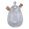 2 in 1 Öl- und Essigspender Flasche Klarglas Olivenöl Essigspender Essigflasche für