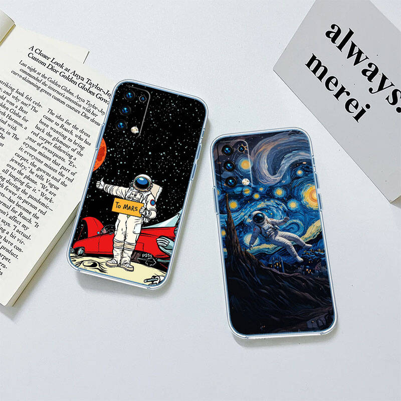 MH15 Astronaut Ruimte Maan Hoesje voor Motorola E7 G6 G7 G8 G9 Plus Power Play G10 G20 G04 E30 E40 E22 E20 E13 E15 G22 G23 G05 G75 G35 G55