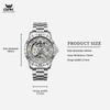 OPK Brand New Automatic Mechanical Men's Watch with Skeleton Dial and Luminescent Waterproof Design 8199