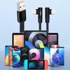 90degree Angled Type C And USB Charging Cable  5A Fast Charge Cord For Quick Power Delivery And Data Sync