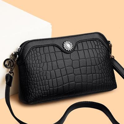 Novinka Dámská crossbody taška s kamenným reliéfem - Mini taška přes rameno s kapsou na telefon, Všestranná kabelka pro každodenní nezbytnosti