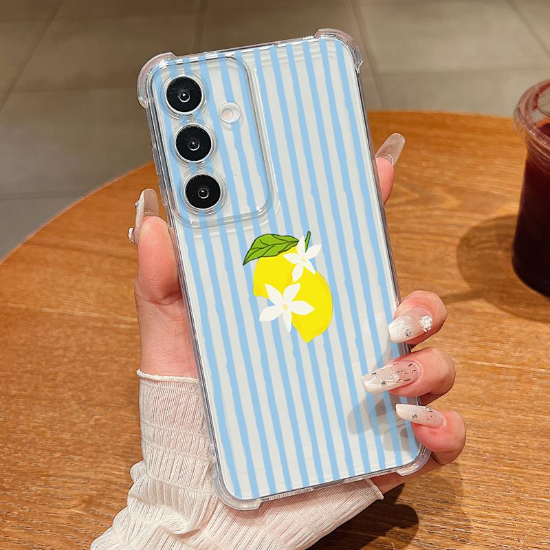 

Cute Cherry Fruit Pattern Phone Case For Samsung Galaxy A57 A37 A17 A56 A16 A55 A36 A26 A15 A35 A54 Clear Shockproof Soft Cover Galaxy A14