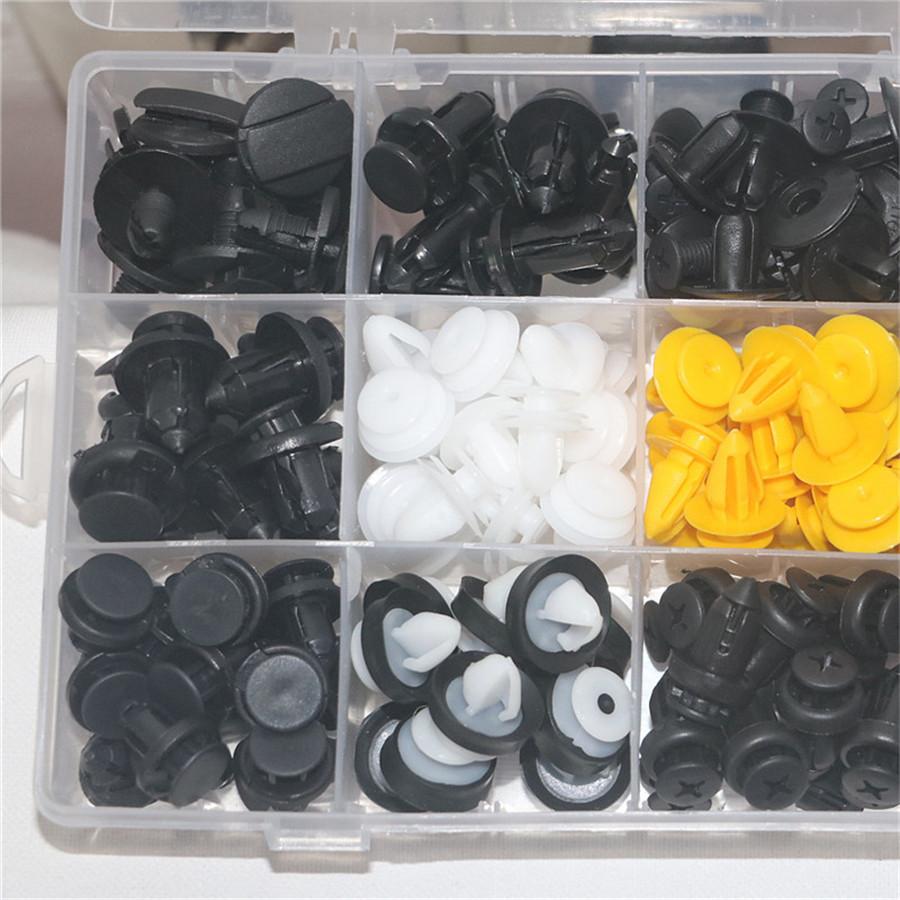 150Pcs Plastic Car Door Panels Bumper Cover Fender Fasteners Trim Clip Boxed Kit