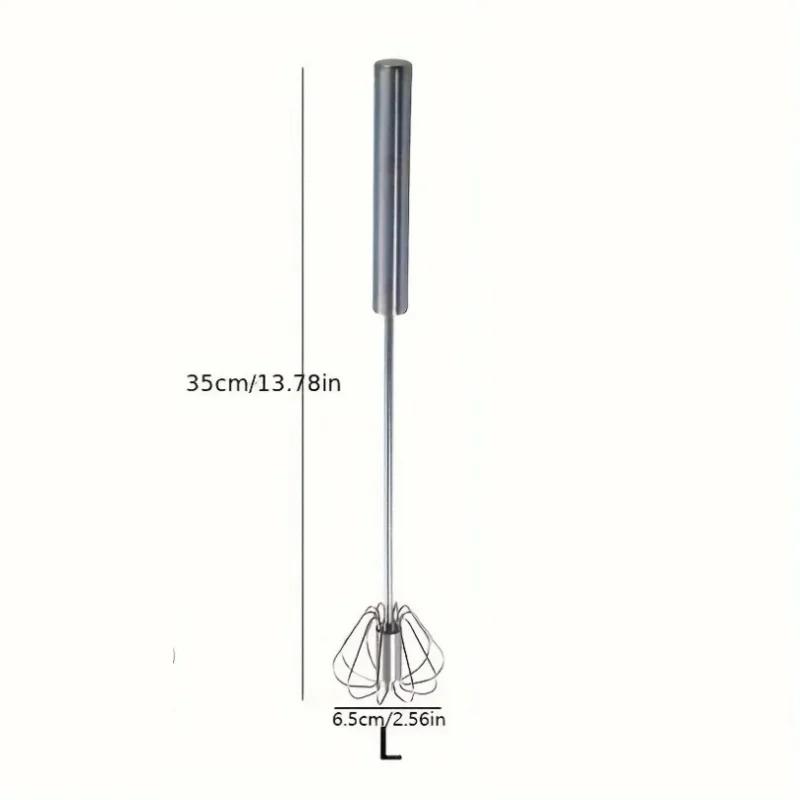 

Stainless Steel Egg Beater – Durable Semi-Automatic Mixer for Effortless Egg Cream Whipping – Kitchen Baking Stirring Tool