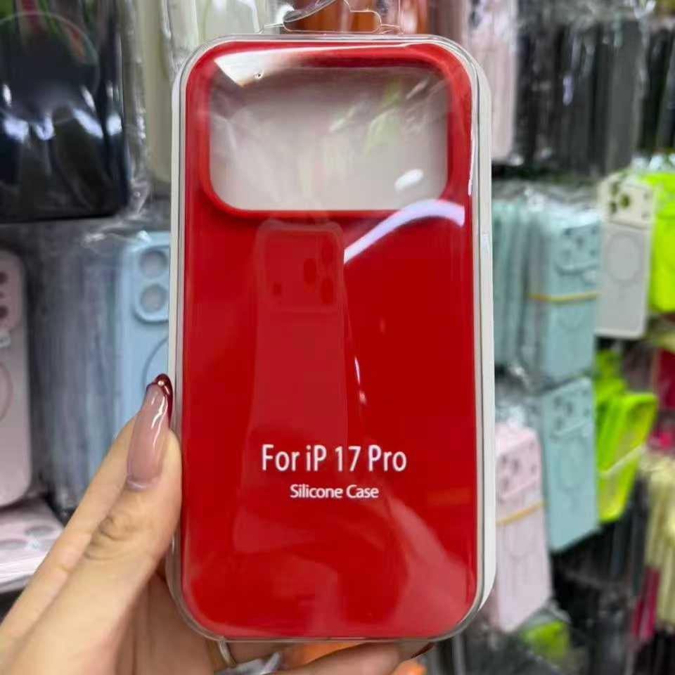 Carcasă Oficială din Silicon Lichid cu Textură de Piele în Culori Macaron pentru IPhone 17E Pro Max Air 16E 15 14 13 12 Protecție Buton Foto Husă Completă Anti-Cădere