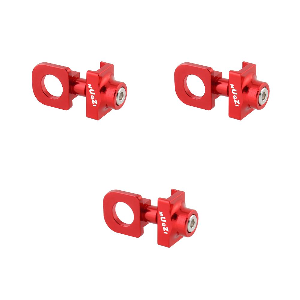5-1PC Bicycle Chain Adjuster Aluminum Alloy CNC Bike Chain Tension Bolt Screw DIY Modification for Single Speed Bicycle Parts