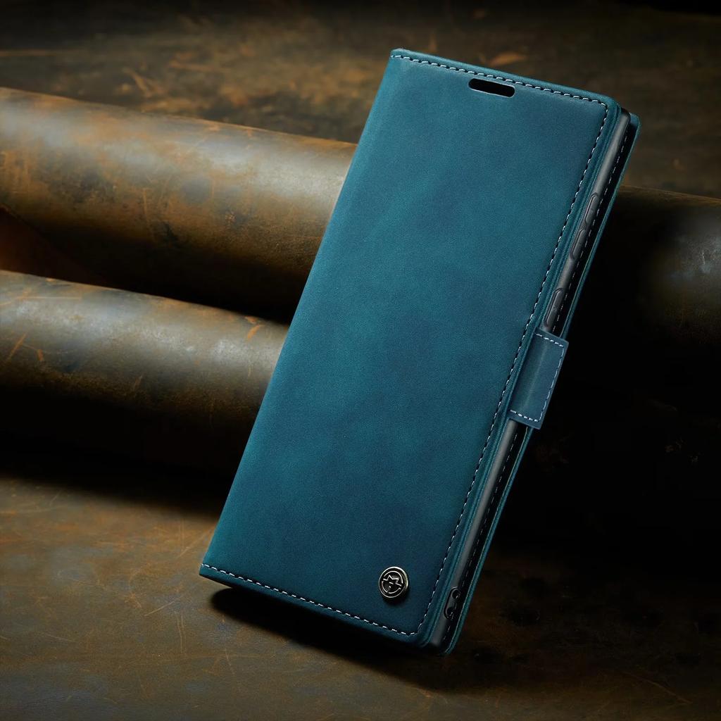 Business Leather Case For Samsung S26 Ultra S25 S24 S23 S22 Ultra Note 20 10 Plus Ultra Cards Solt Wallet Magnet Stand Bag Cover