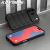 KEYSION Shockproof Matte Phone Case for iPhone 17 Pro Max 2025 Anti-skid Soft Silicone Phone Back Cover for iPhone 17 17 Air