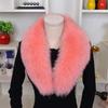 Real Fox Fur Collar For Women Winter Neck Keep Warm Scarves Men Fashion Luxury Genuine Coat Jacket Shawl Big Size