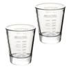 Shot Glass Measuring Cups Espresso Jigger with Scale Heavy Glass Cups for Kitchen Bar Accessories Baking Cooking
