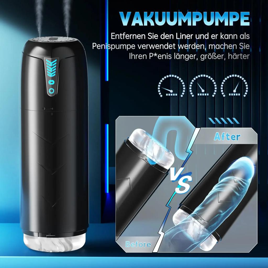 Automatic Sucking Male Mastubator Blowjob Vibration Masturbation Cup 3D Realistc Vagina Pocket Pussy Adult Sex Toys for Man