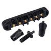 1pc Electric Guitar Bridge Replacement Roller Saddles 6 String Tailpiece Easy Install Guitar Bridge for Electric Guitars