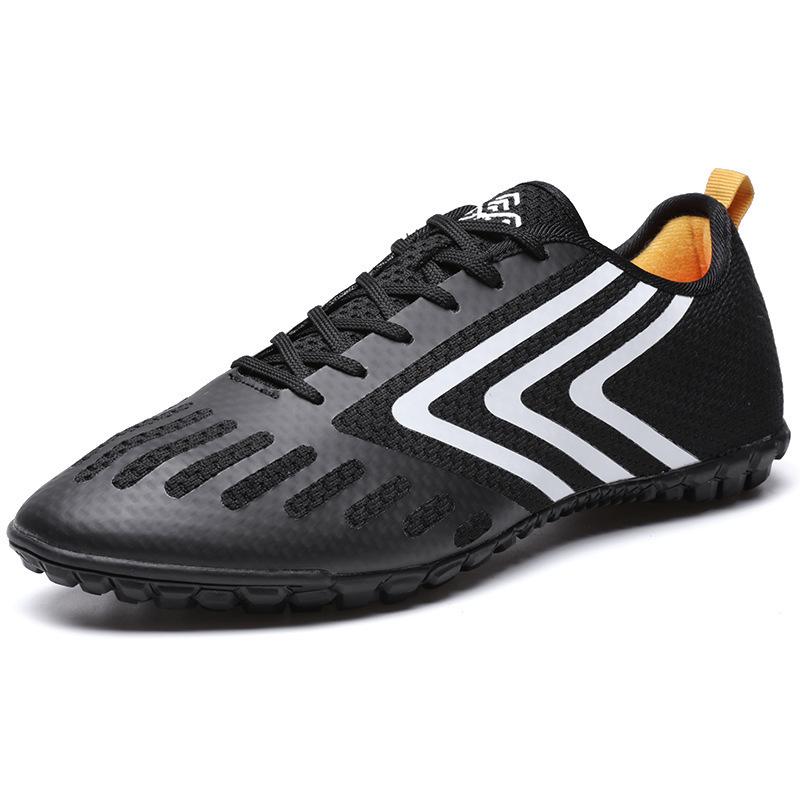 Football shoes men and women teenagers fly-woven mesh long nail bottom broken nail grass sports training shoes