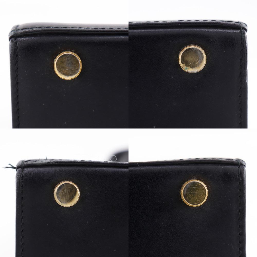 Salvatore Ferragamo Vara ribbon Handbag BA21 4178 2WAYShoulder black Calfskin Women Used