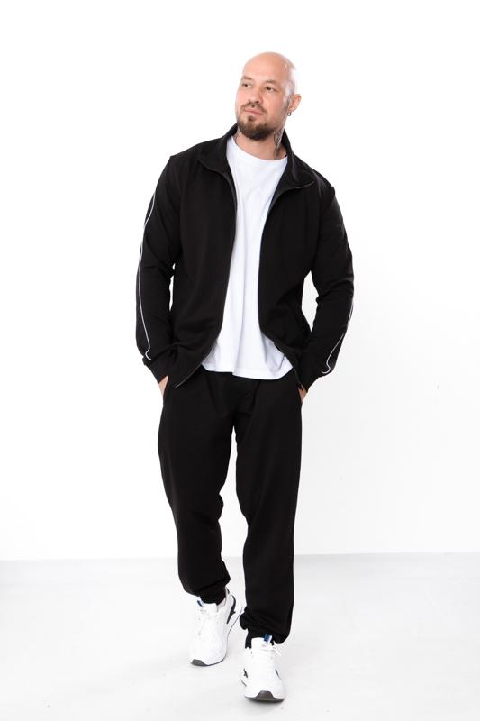 Herren Reißverschluss Anzugjacke und Hose Set – Lässiges Formelles Outfit Jede Jahreszeit 8179-057 HC