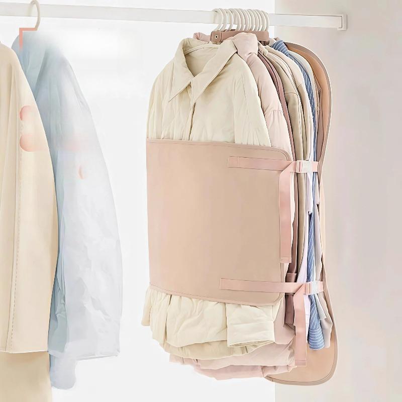 Clothes Compression Board Foldable Storage Bag Dust Proof Space Saving Organizer for Down Jacket Coat Wardrobe Closet