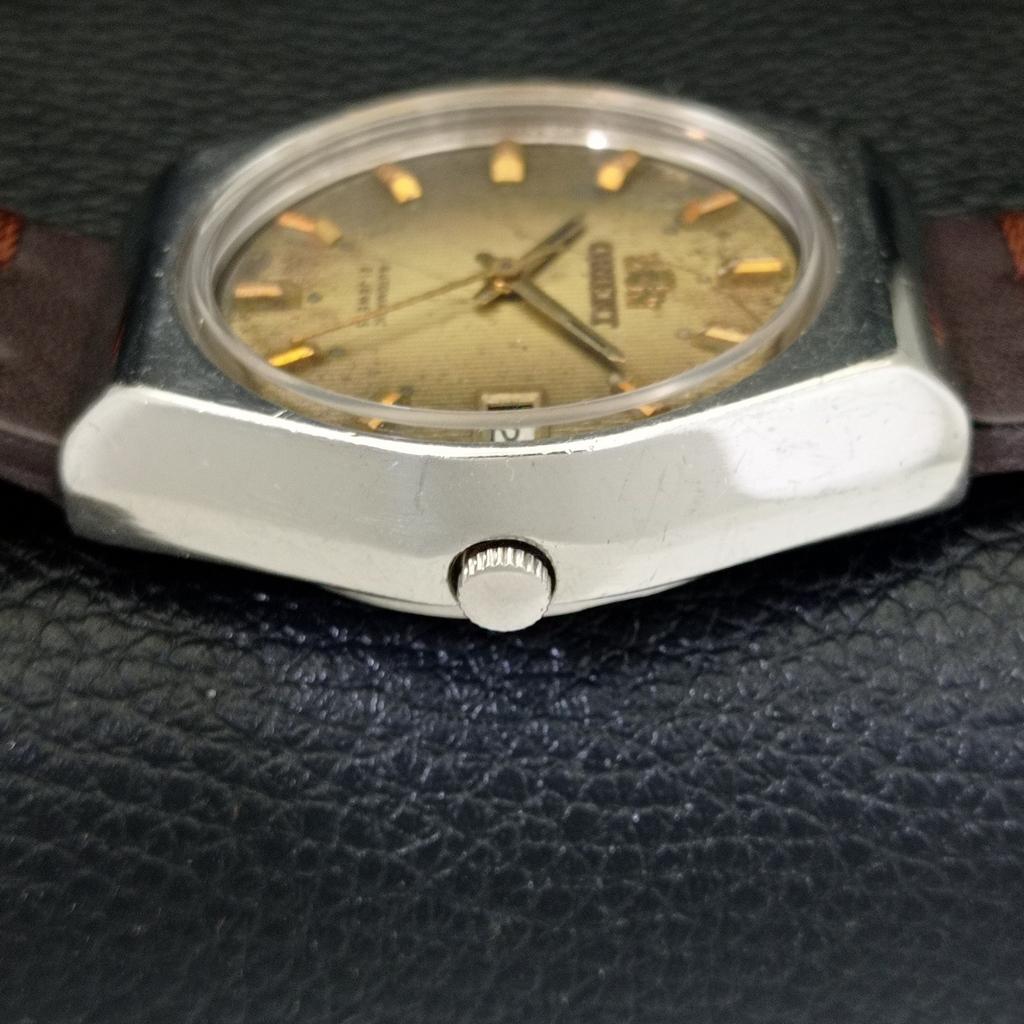 ORIENT AUTOMATIC 46941 VINTAGE JAPAN MENS ORIGINAL DIAL WATCH a701849-5