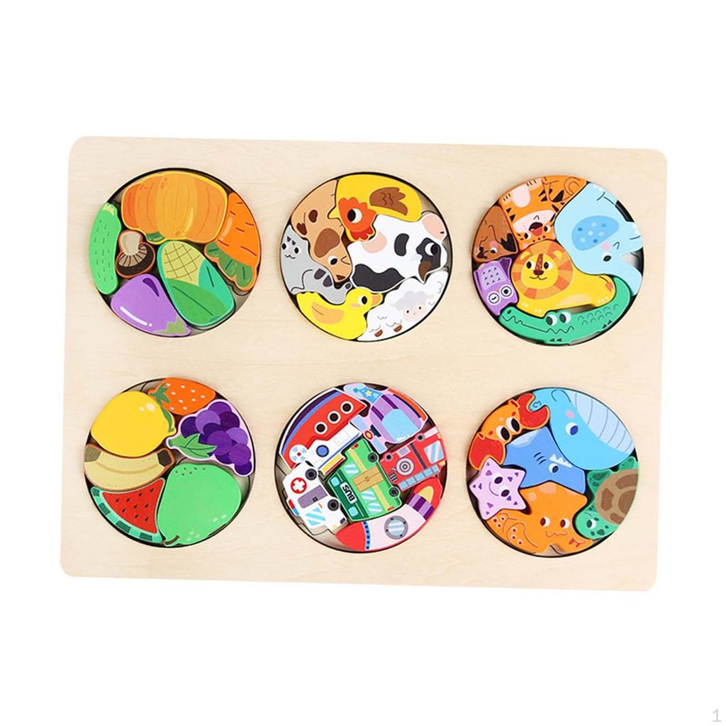 Kids Wooden Puzzle for Cognitive Development And Learning Gift