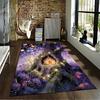 Fairy Tale-Inspired Treehouse Carpet with Glowing Light Design Suitable for use as an anti-slip for living room bedroom sofas