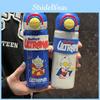 Ultraman Kids Insulated Water Bottle With Straws For School And Travel