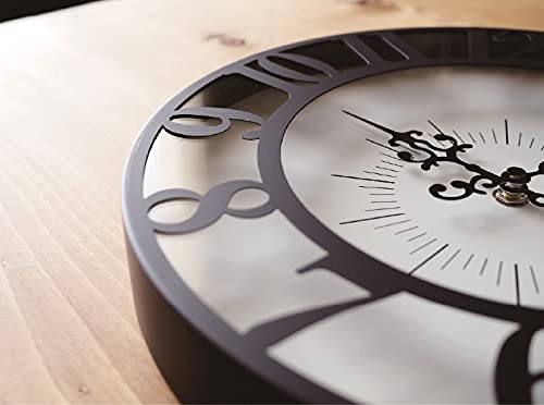 Interform Gisele Nástěnné hodiny CL-4960BK Černobílé s krokovým strojkem