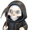 Halloween Grim Reaper Statue 4.72" Articulated Scythe Figure Resin Halloween Desk Decor for Anime Gothic Collections