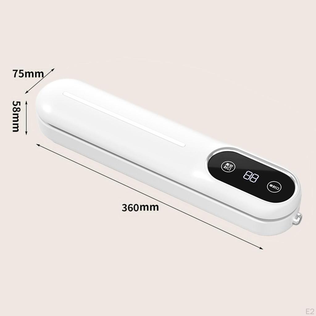 Vacuum Sealer Machine Multi Purpose Saver UK Adapter for Home Kitchen Fruits white