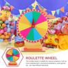 Round Group Raffle Wheel Roulette Board Party Supplies For Adults Kids Game Props Luck Show Adult Fortune Rotatable Carnival DIY
