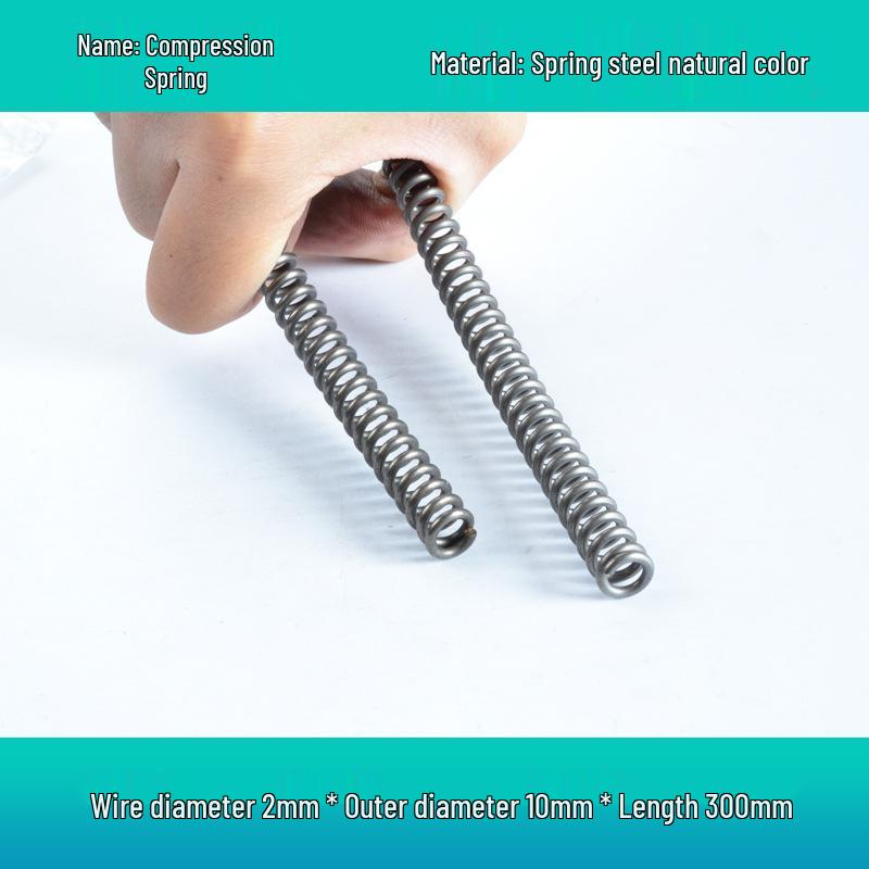 Steel Wire Compression Spring, 1.2-50mm Diameter, Long, Thin & Durable, Yellow, 300 Available