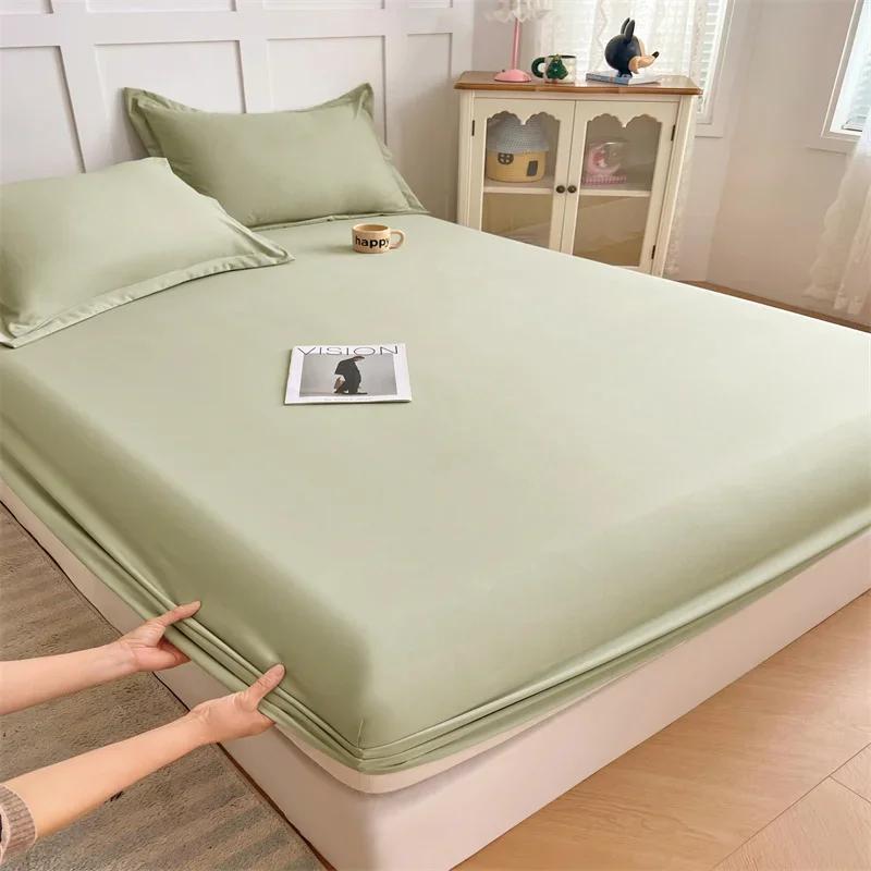 

Fitted Sheet Only Jersey Knit, Cozy T-Shirt Soft, Wrinkle Free, Snug Fit & Stay in Place, No More Slipping Off for Mattress 90x200x25cm