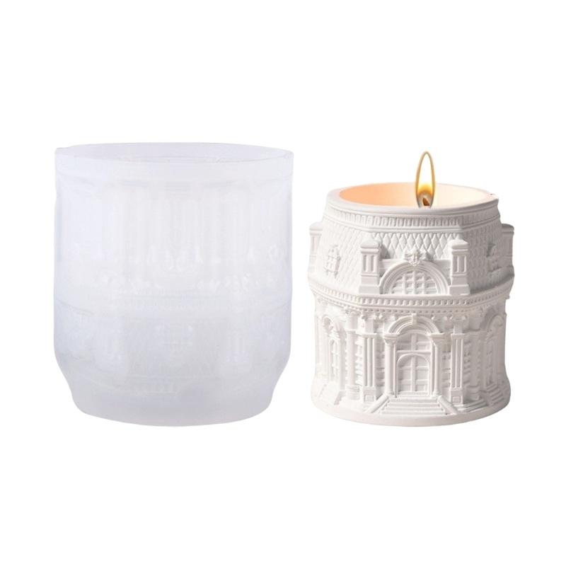 

Multipurpose Louvre Relief Shaped Silicone Mould for Resin Art Candle Containers Craft Projects Easy Release 1