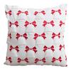 Christmas Pillowcase Festive Decorative Pillow Cover with Christmas Tree Bells Santa Claus Pattern Holiday Home Decor