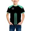 Boy's Fashion 3D Printed T-Shirt - Short Sleeve Crew Neck Casual Streetwear Bike Design for Young People
