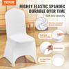 50pcs Chair Cover Wedding Spandex White Chair Covers Stretch Fabric Removable Washable Protective Slipcovers for Weddings Banquets