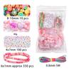 1 Beutel Mischstil Candy Farbe Acrylperlen für DIY Handgemachte Armband Schmuckherstellung Handykette Zubehör