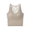 Lace Bandeau Camisole with Chest Pads - Slimming Versatile Layer Top for Women