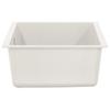 White Kitchen Sink 530 x 460 mm Made of 80percent  Quartz and 20percent  Resin