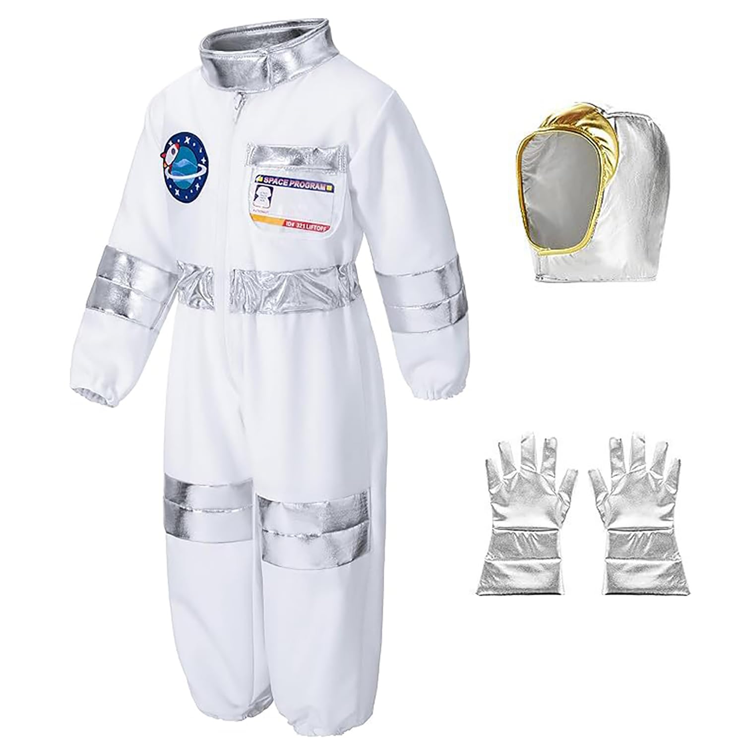 

Костюм на Хэллоуин для косплея космического астронавта [Suerba] Детский, Костюм, Костюм, 3 предмета (L (120-130 см)) белый