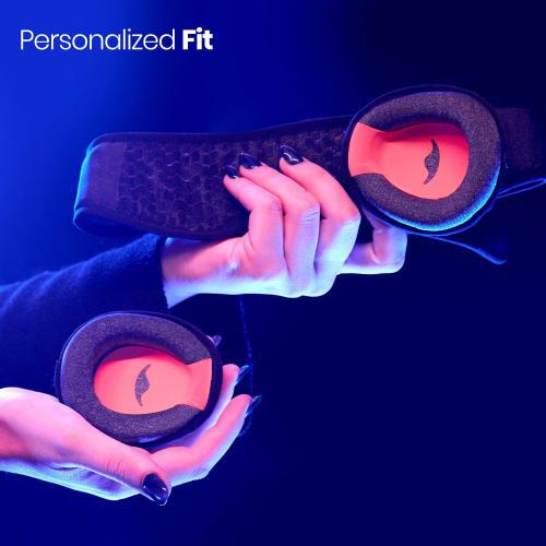 Manta Pro Sleep Mask - 100% Light Blocking Sleep Mask for Side Sleepers, Breathable and Comfortable, Spacious, Pressure-Free Lash Coverage, Perfect Fo