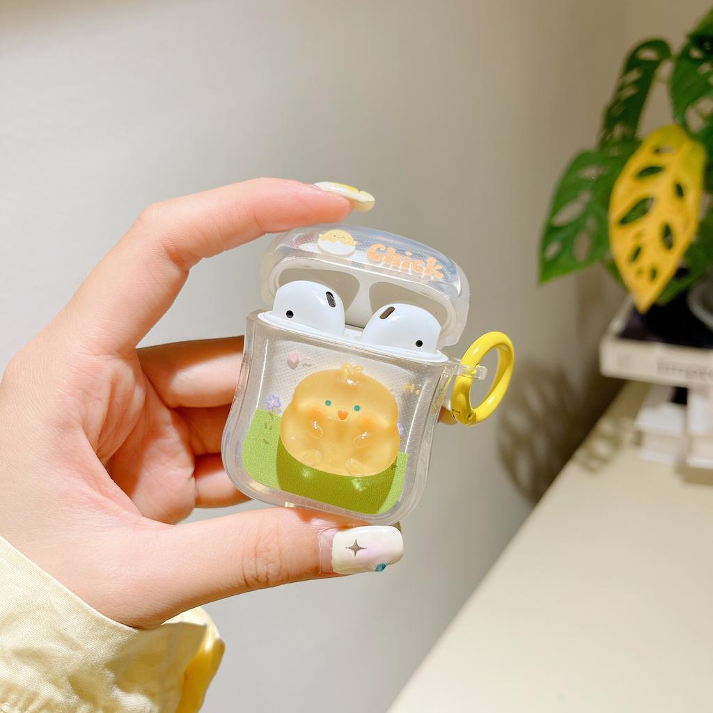 Cute Chick Cartoon Nárazuvzdorné pouzdro na sluchátka pro Airpod 3 1 2 Bezdrátové Bluetooth nabíjecí box pro Apple Air Pods Pro 2nd Cover